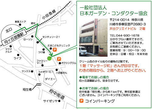 ガーデン・コンダクター ジム所地図